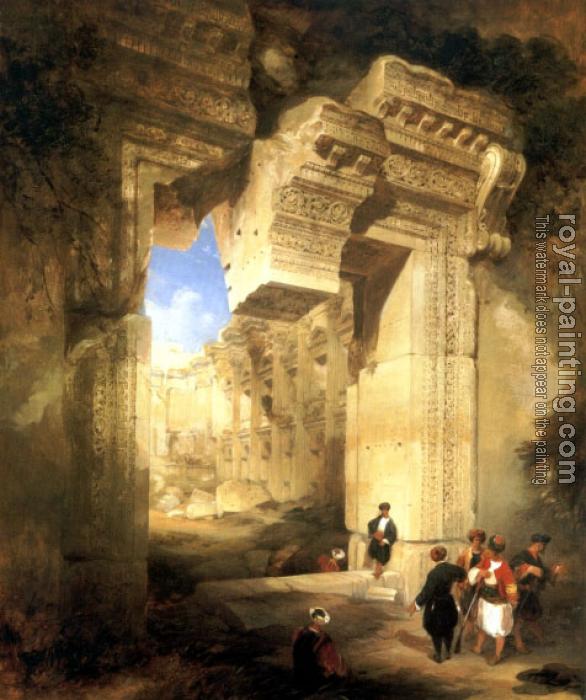 David Roberts : The Gateway of the Great Temple at Baalbec